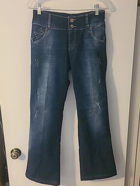 Salome Colombian Women's Levanta Cola "Butt Lift" Bootcut Jeans Dark Wash